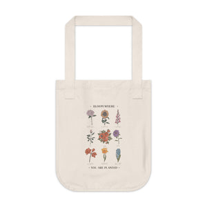 Bloom Organic Canvas Tote Bag