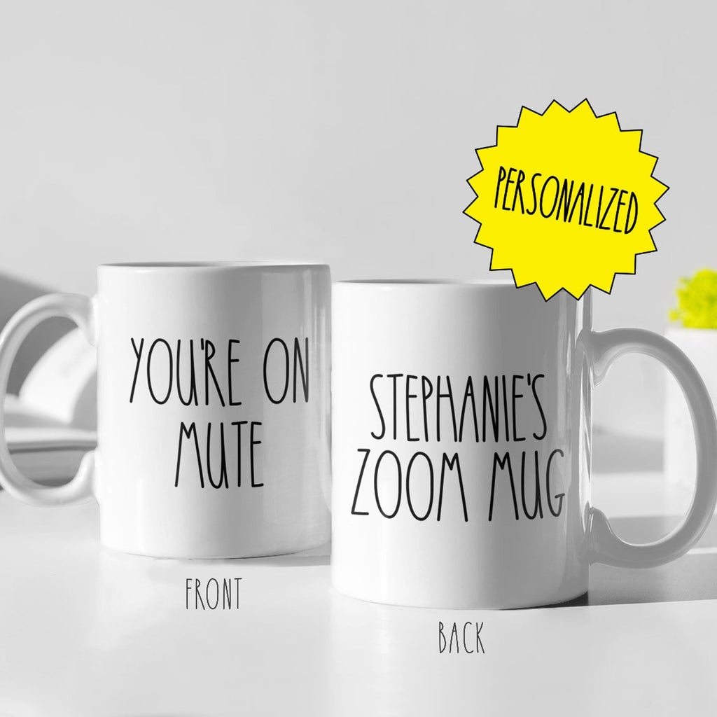 "You're On Mute" Personalized Mug - cottonwoodbloomco