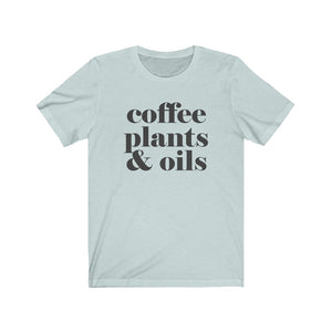 Coffee Plants & Oils Bold T-Shirt - cottonwoodbloomco